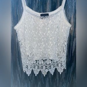 Floral White Tank Top